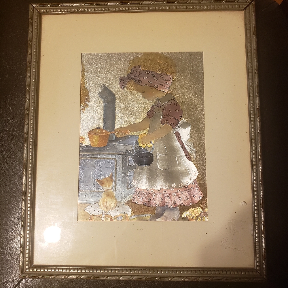 Vintage 9 x 12 Foil Art